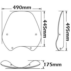 Parabrisas proteccion medios bmw r 850 r 1994-02 Â· 2